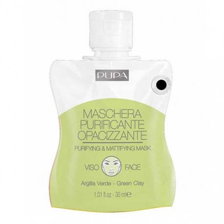 PUPA Reinigende und Mattierende Maske - Mit Grüner Tonerde